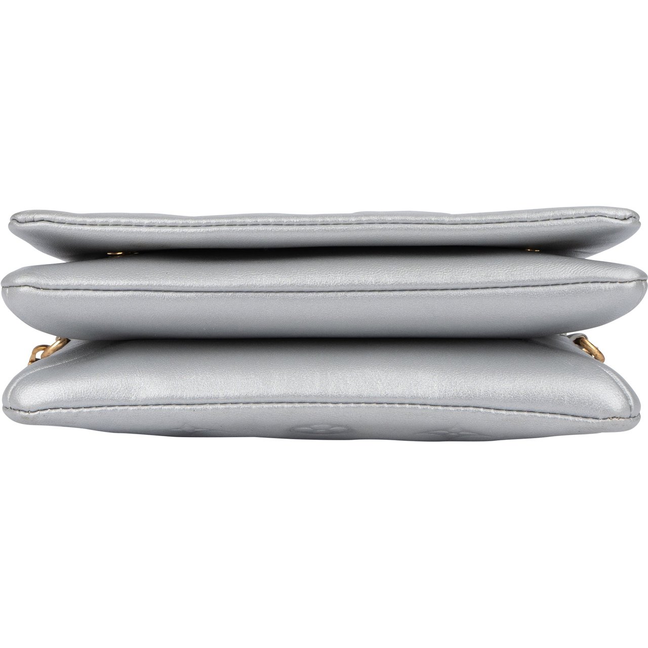 Louis Vuitton Louis Vuitton Embossed Leather Monogram Coussin Crossbody Bag Zilver