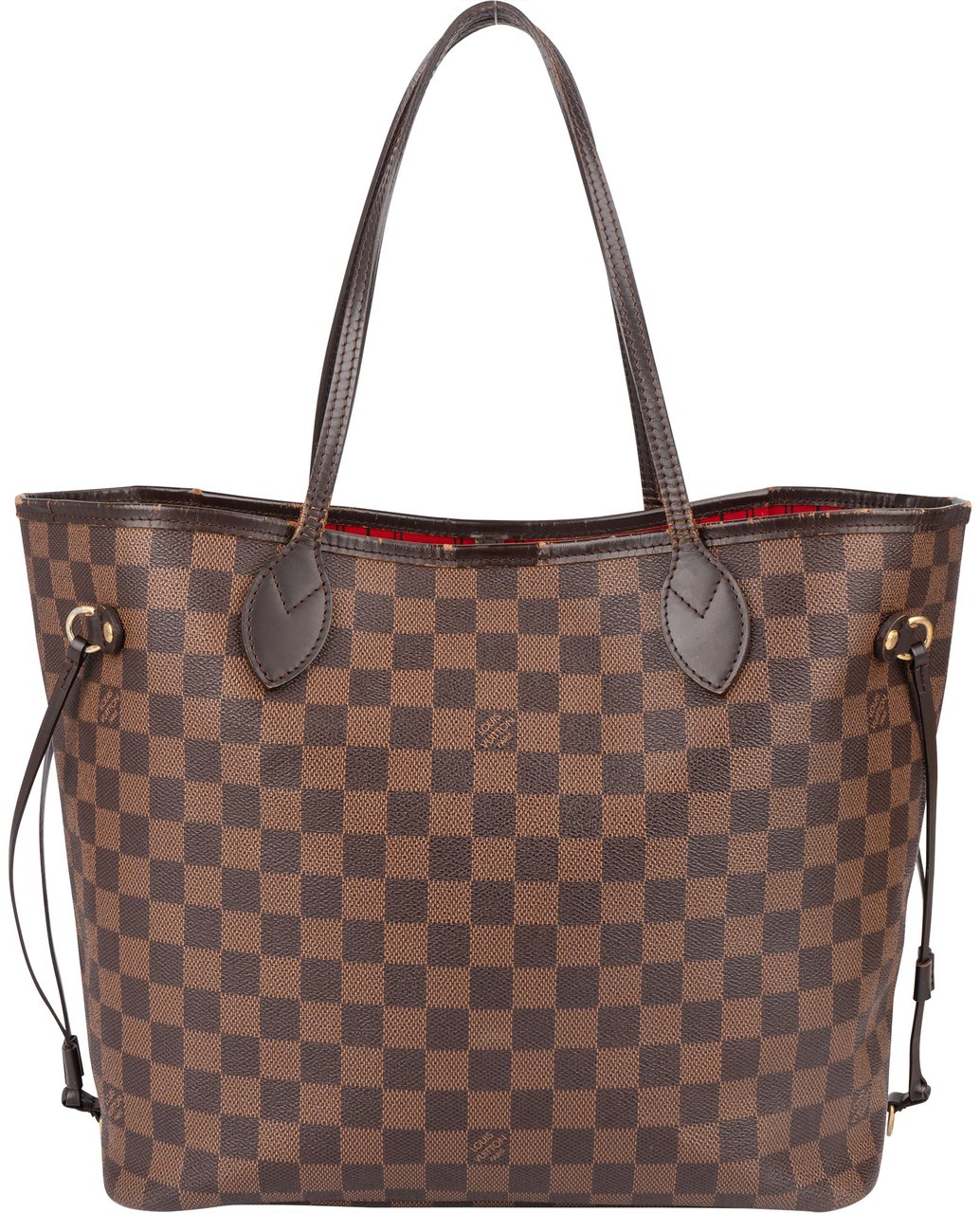 Louis Vuitton Louis Vuitton Damier Ebene Monogram Neverfull MM Shopper Handbag Bruin