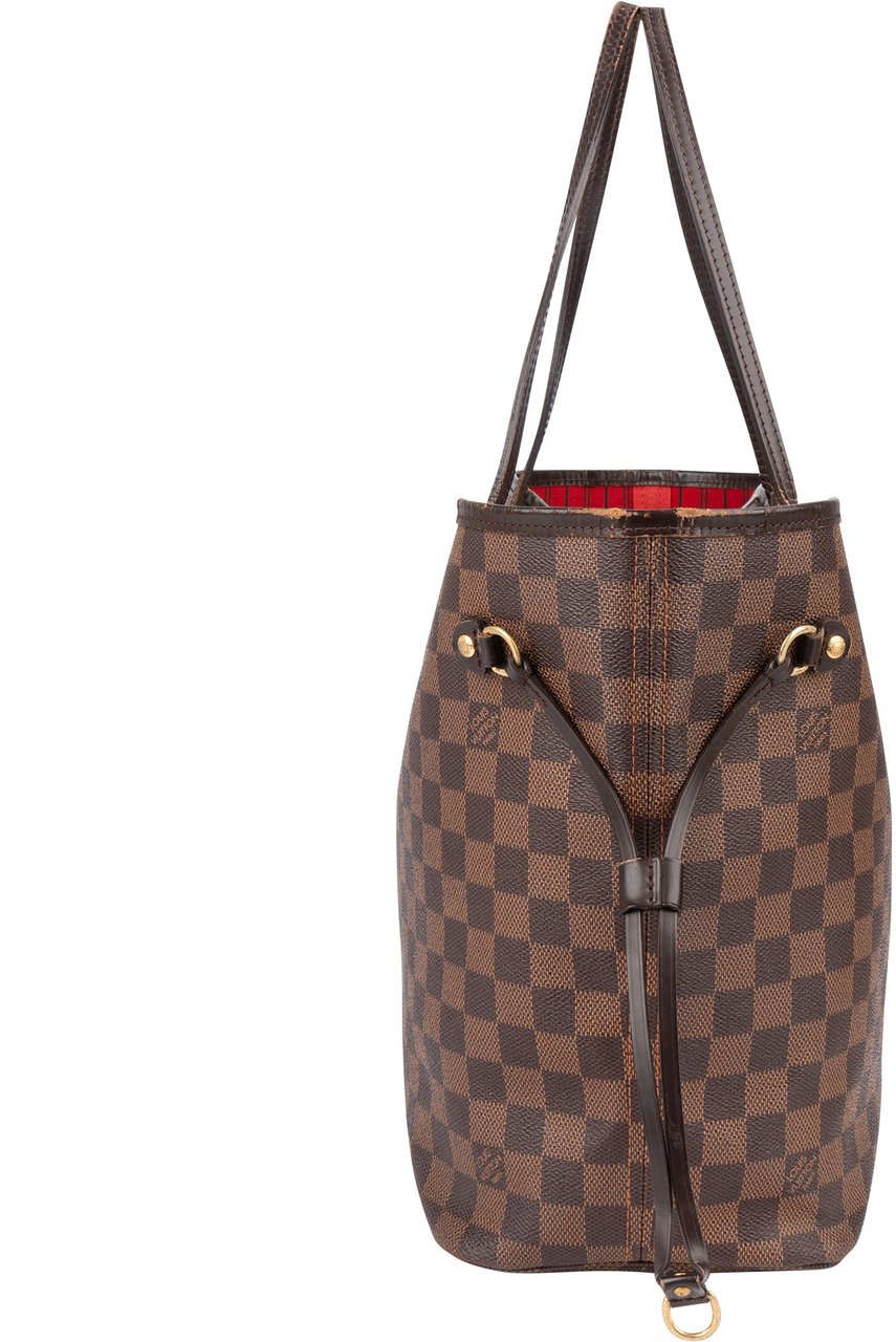Louis Vuitton Louis Vuitton Damier Ebene Monogram Neverfull MM Shopper Handbag Bruin