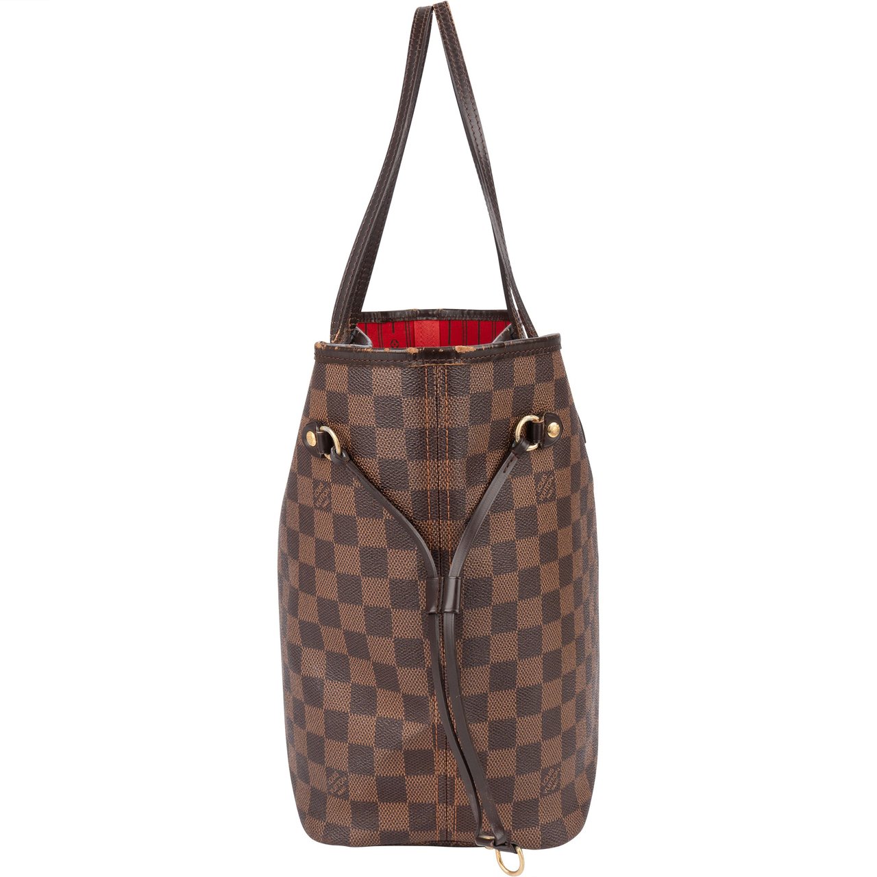Louis Vuitton Louis Vuitton Damier Ebene Monogram Neverfull MM Shopper Handbag Bruin