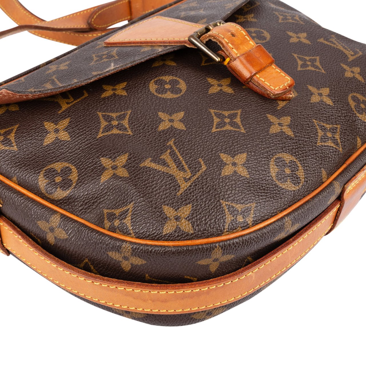 Louis Vuitton Louis Vuitton Canvas Monogram Jeune Fille GM Crossbody Bag Bruin