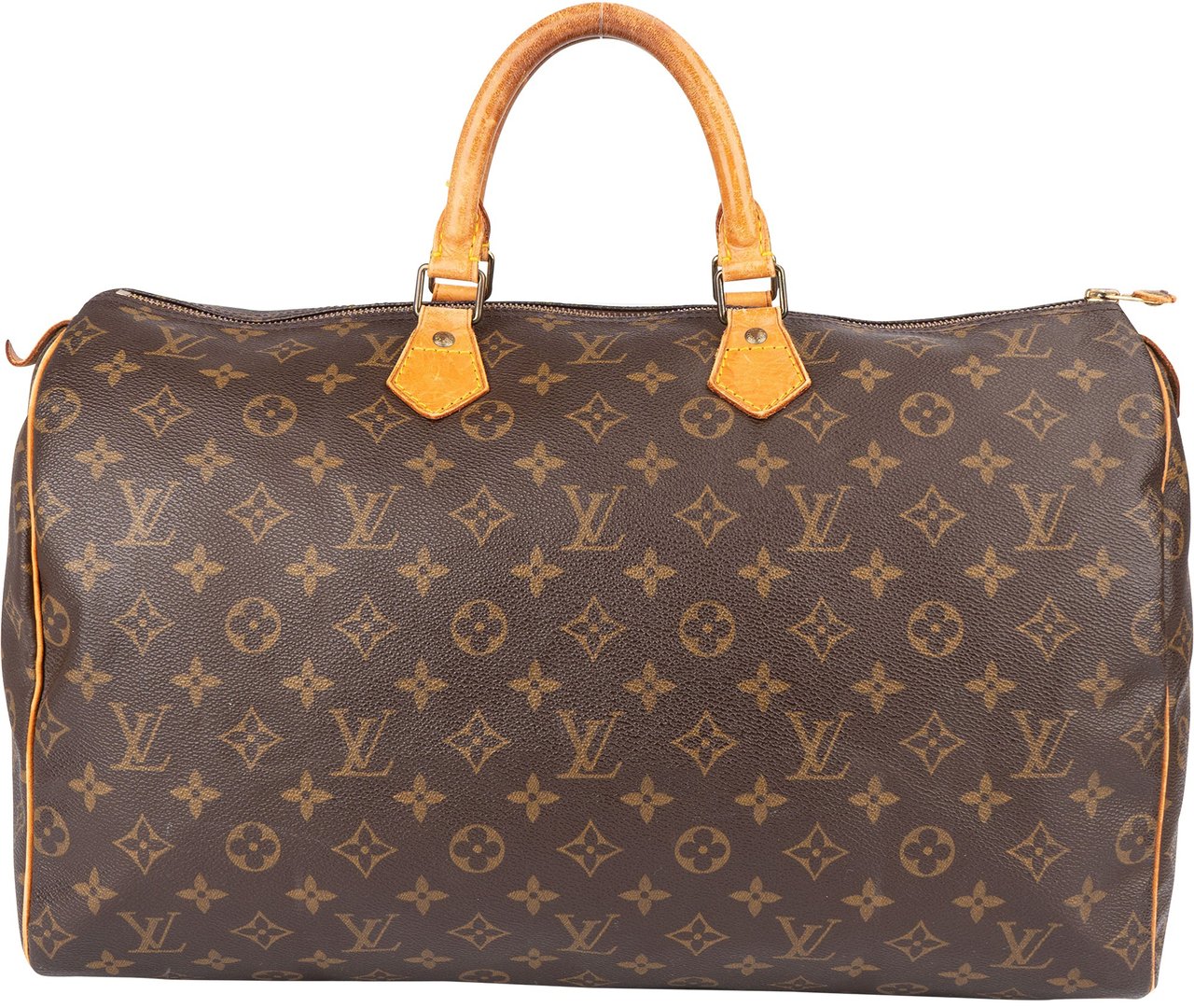 Louis Vuitton Louis Vuitton Canvas Monogram Speedy 40 Handbag Bruin