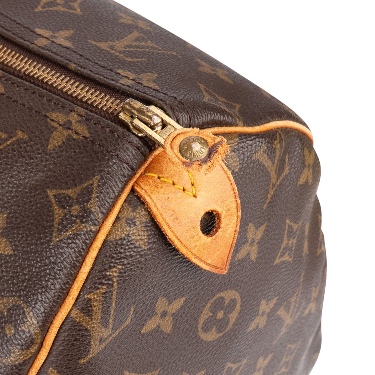 Louis Vuitton Louis Vuitton Canvas Monogram Speedy 40 Handbag Bruin