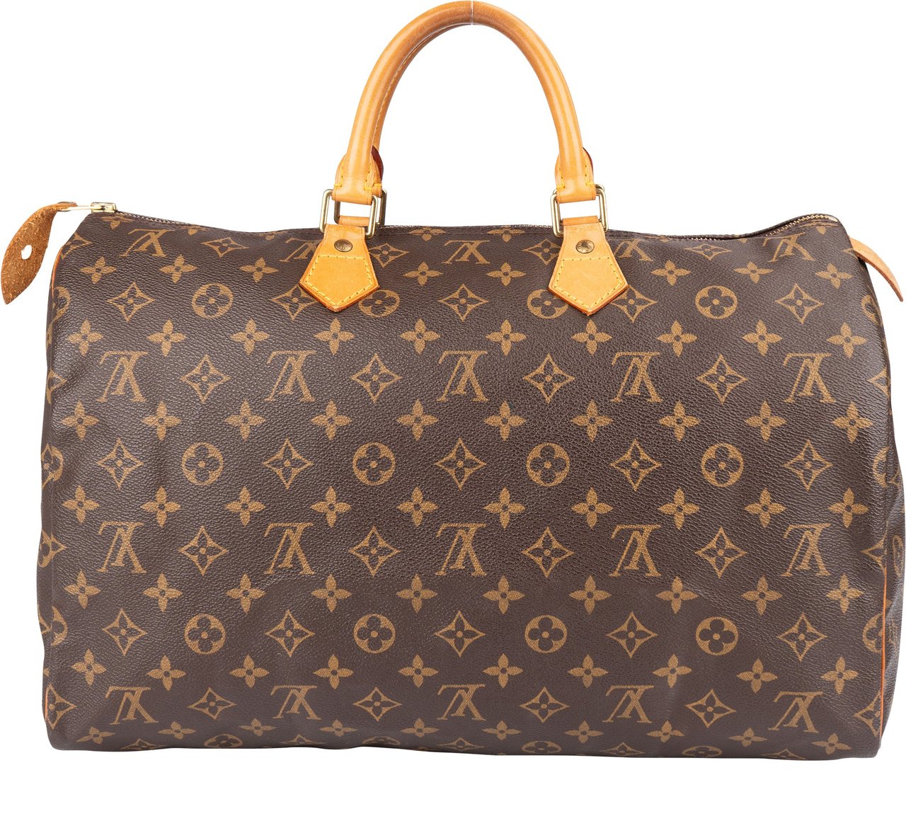 Louis Vuitton Louis Vuitton Canvas Monogram Speedy 40 Handbag Bruin
