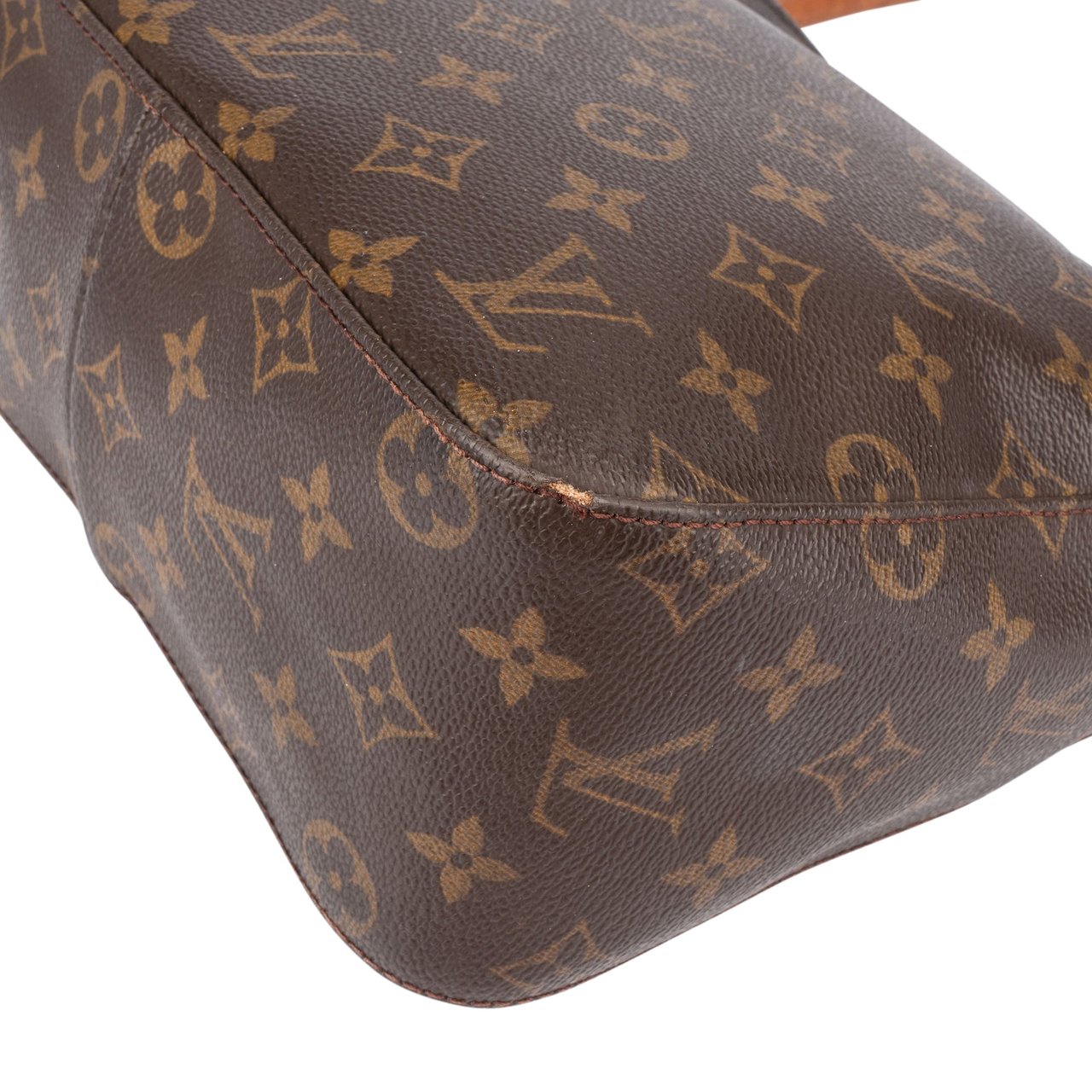 Louis Vuitton Louis Vuitton Canvas Monogram Looping MM Shoulder Bag Bruin
