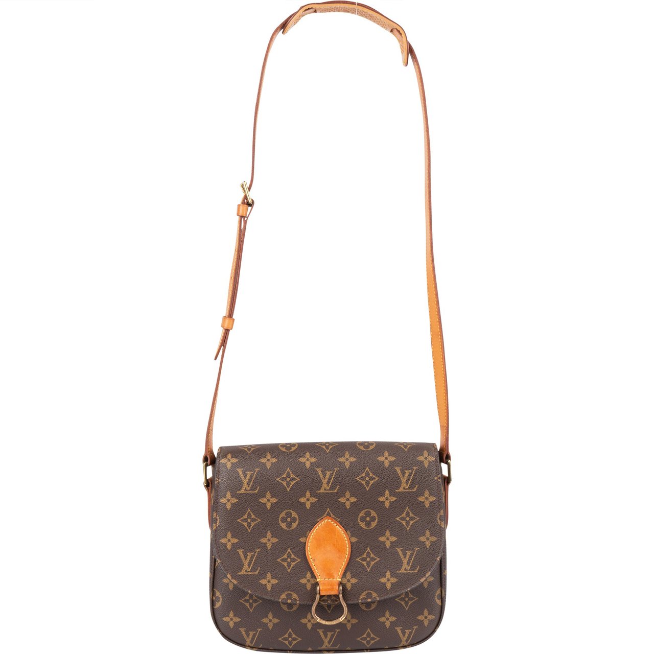 Louis Vuitton Louis Vuitton Canvas Monogram Saint Cloud GM Crossbody Bag Bruin