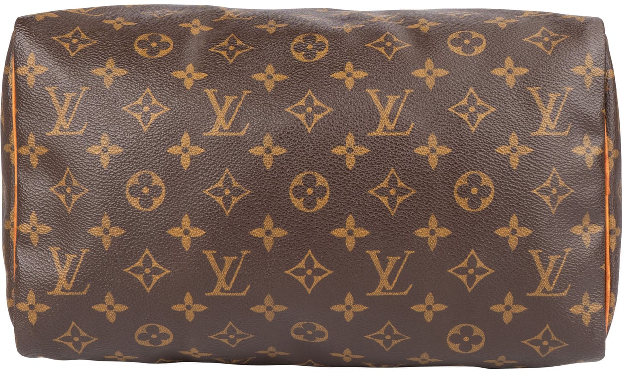 Louis Vuitton Louis Vuitton Canvas Monogram Speedy 30 Handbag Bruin