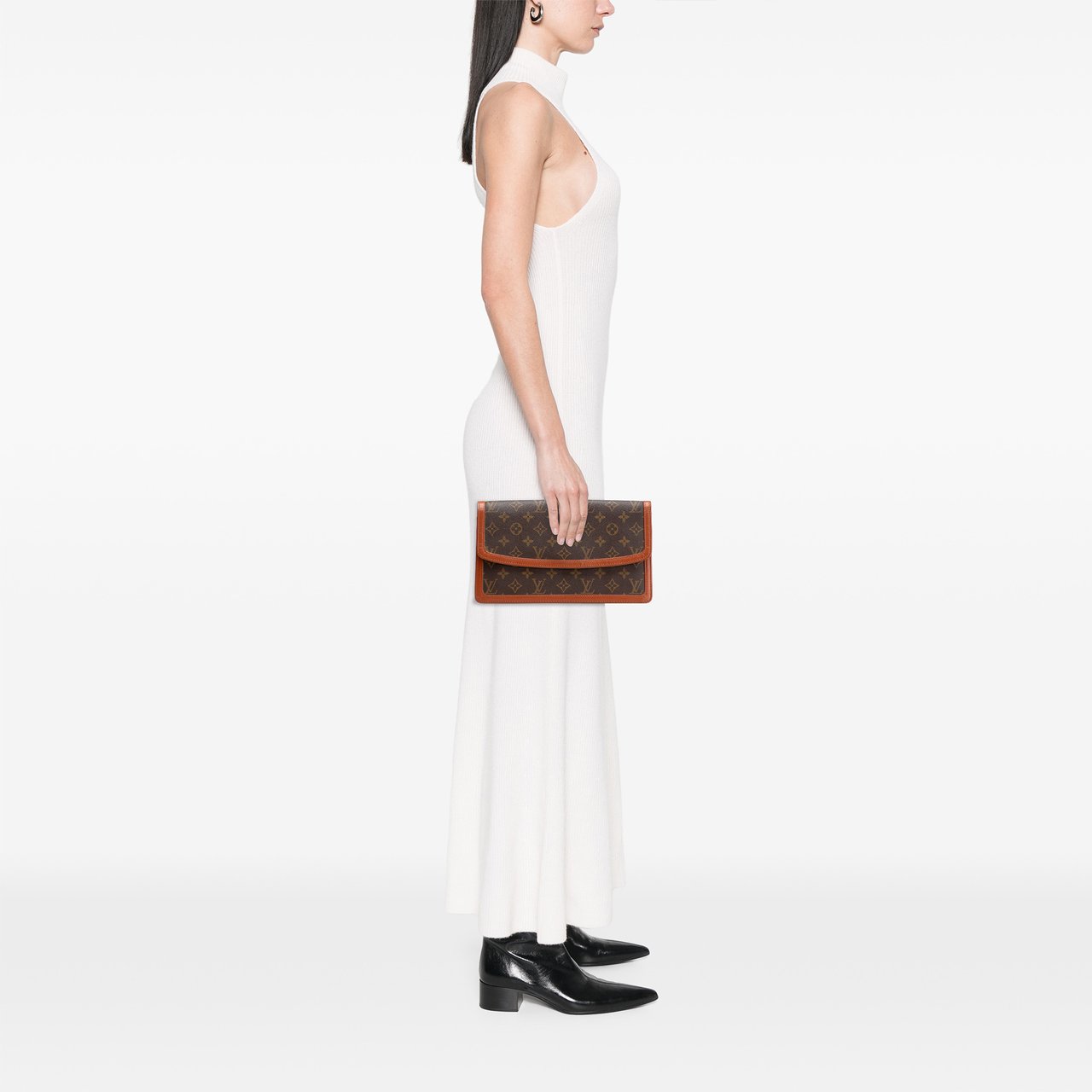 Louis Vuitton Monogram Pochette Dame GM Bruin