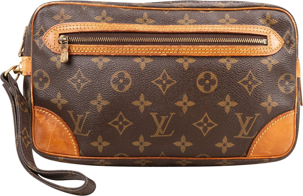 Louis Vuitton Louis Vuitton Monogram Canvas Marly Dragonne Clutch Bruin