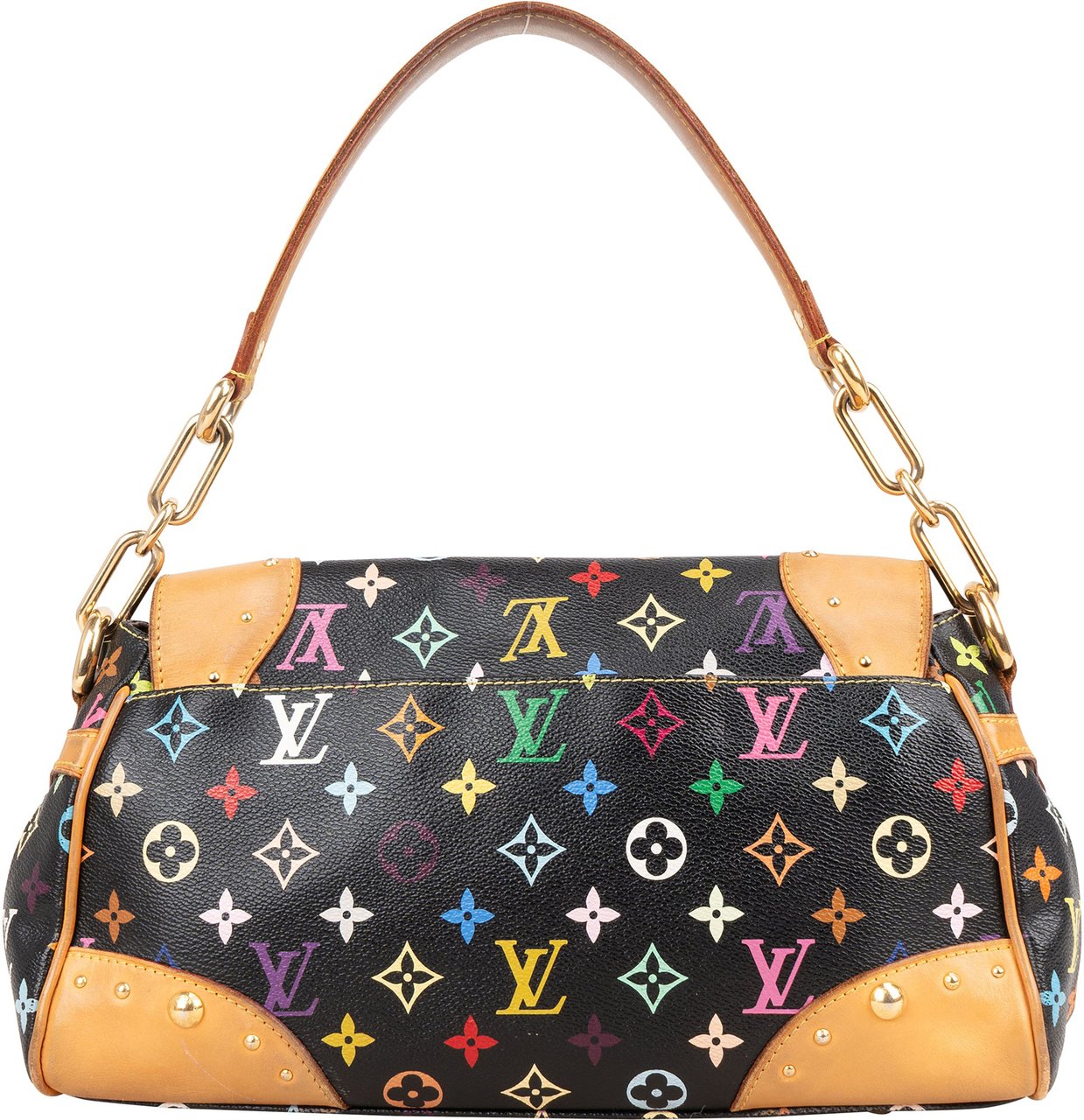 Louis Vuitton Louis Vuitton Canvas Monogram Multicolor Beverly MM Shoulder Bag Zwart