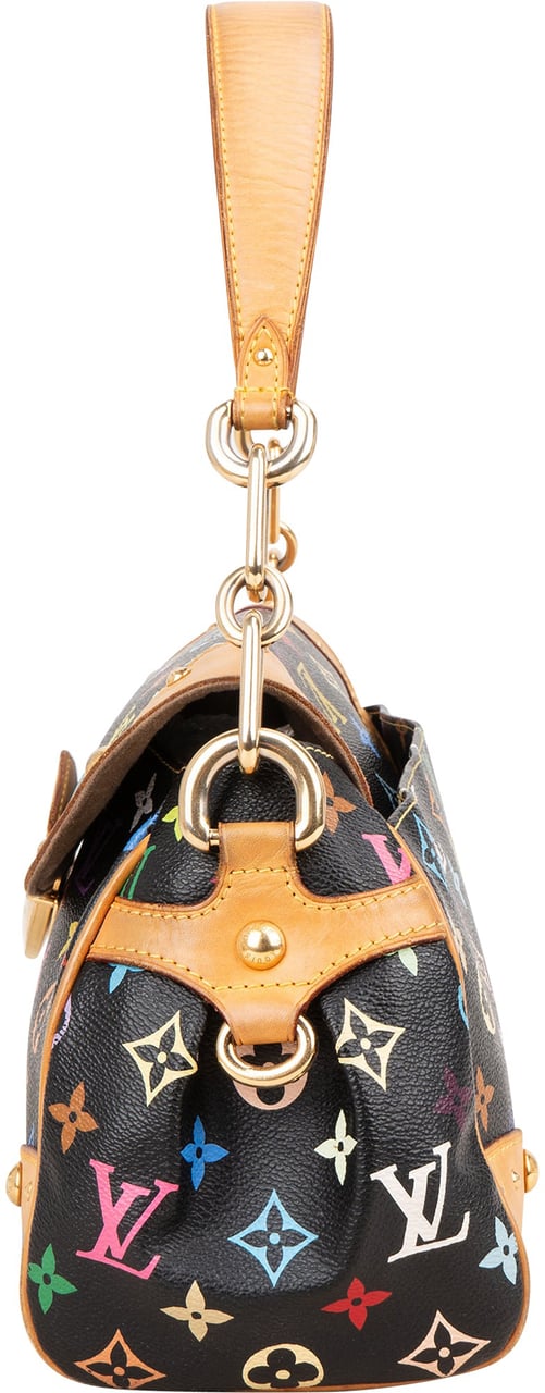 Louis Vuitton Louis Vuitton Canvas Monogram Multicolor Beverly MM Shoulder Bag Zwart