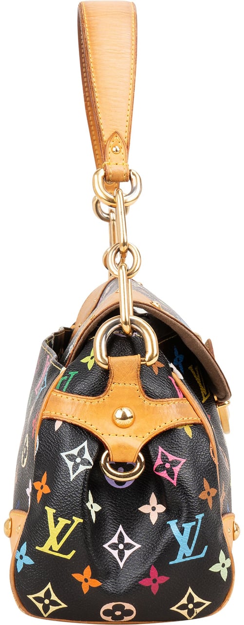 Louis Vuitton Louis Vuitton Canvas Monogram Multicolor Beverly MM Shoulder Bag Zwart