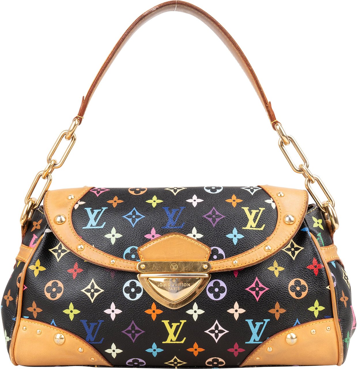 Louis Vuitton Louis Vuitton Canvas Monogram Multicolor Beverly MM Shoulder Bag Zwart