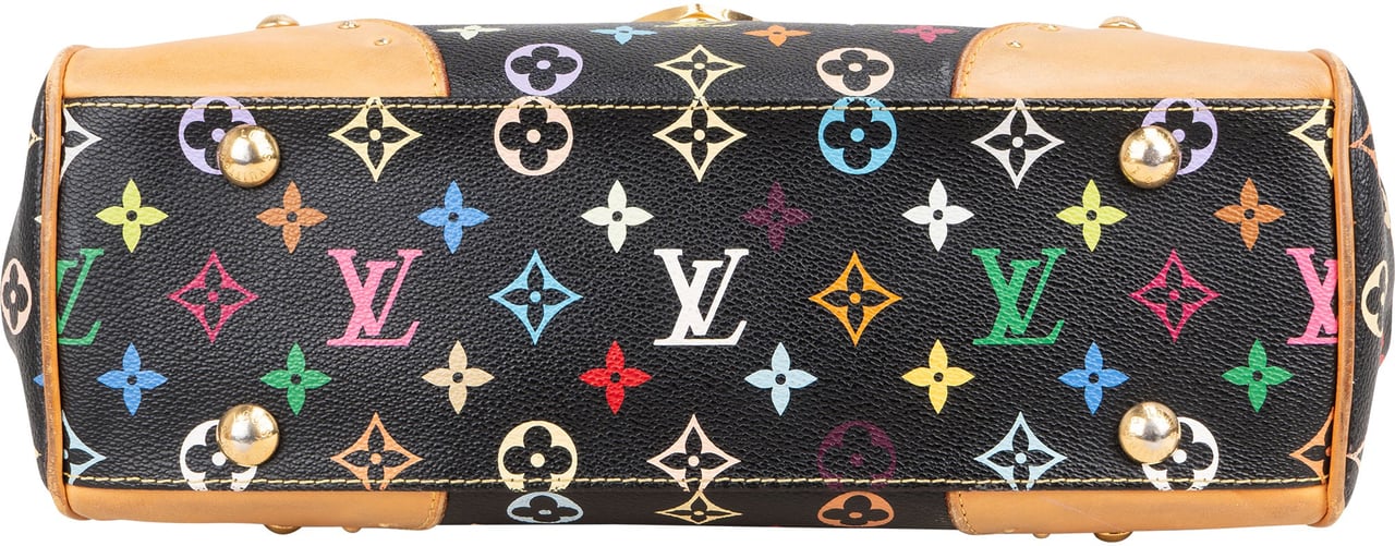 Louis Vuitton Louis Vuitton Canvas Monogram Multicolor Beverly MM Shoulder Bag Zwart