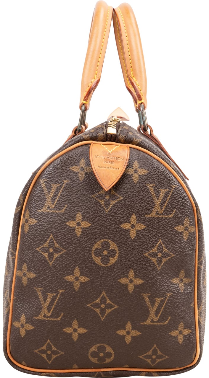Louis Vuitton Louis Vuitton Monogram Canvas Speedy 25 Handbag Bruin