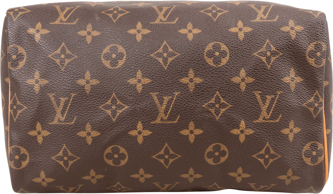 Louis Vuitton Louis Vuitton Monogram Canvas Speedy 25 Handbag Bruin