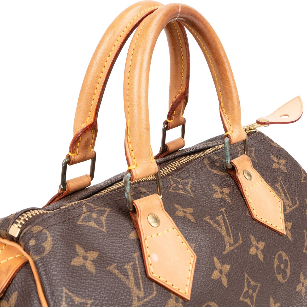 Louis Vuitton Louis Vuitton Monogram Canvas Speedy 25 Handbag Bruin