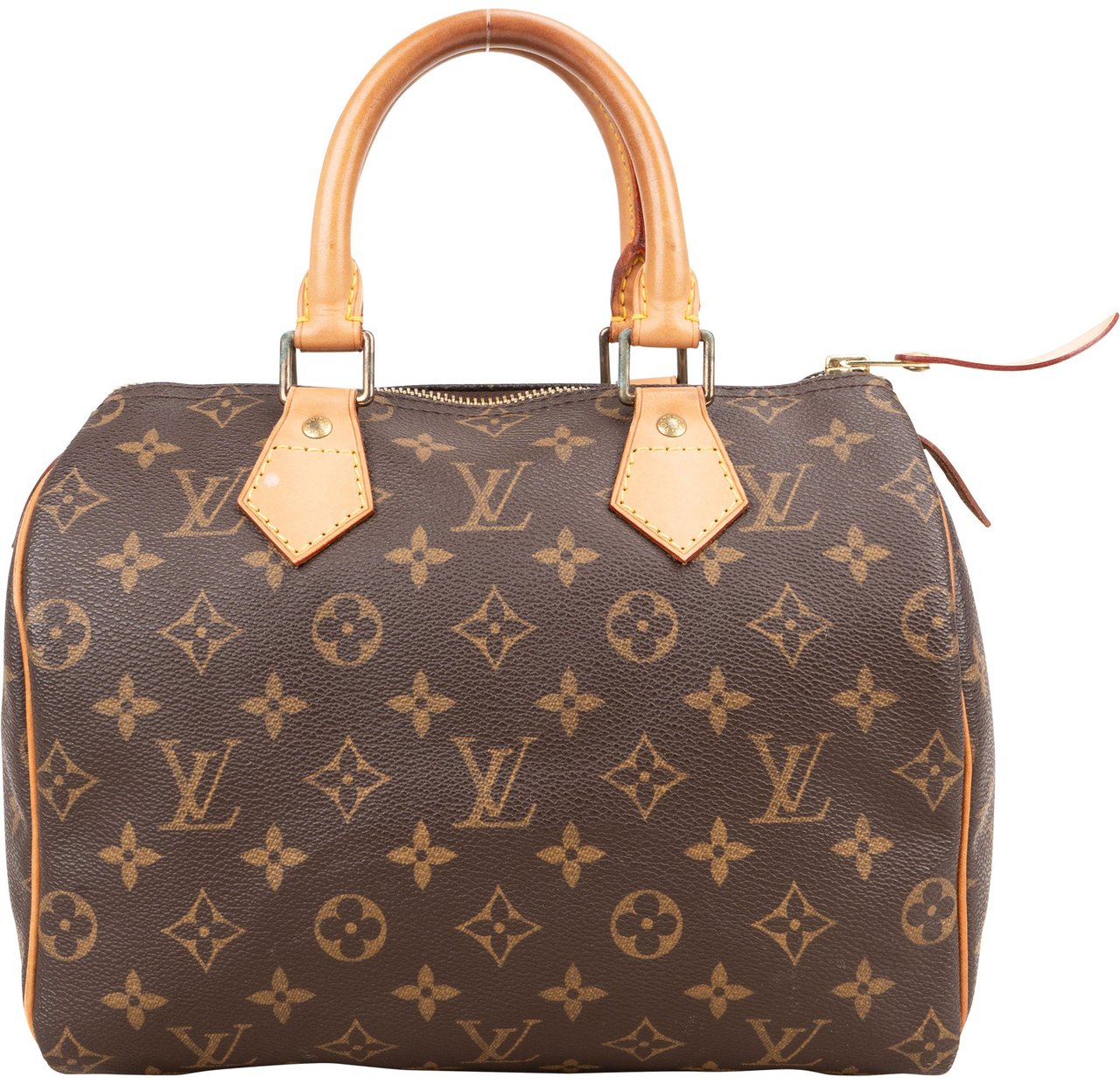 Louis Vuitton Louis Vuitton Monogram Canvas Speedy 25 Handbag Bruin