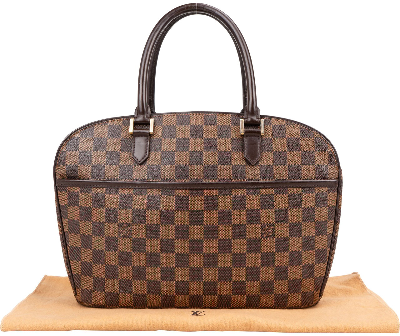 Louis Vuitton Monogram Damier Ebene Sarria Horizontal Handbag Bruin