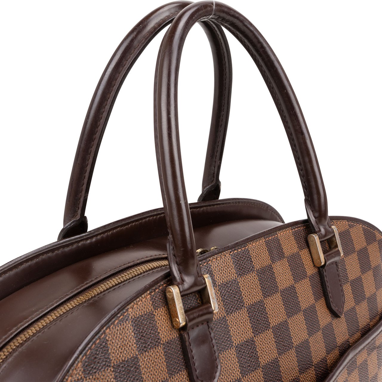 Louis Vuitton Louis Vuitton Monogram Damier Ebene Saria Horizontal Handbag Bruin