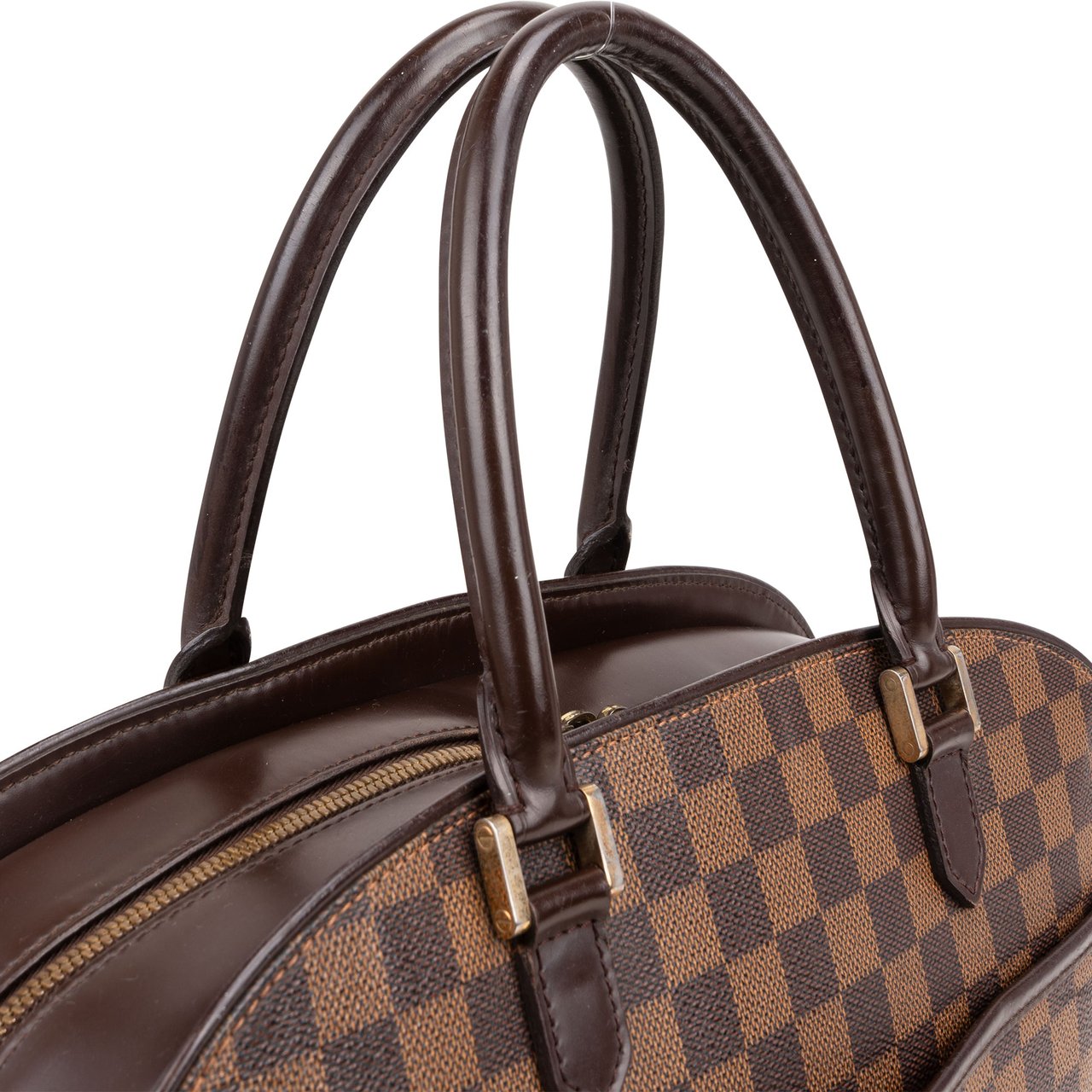 Louis Vuitton Monogram Damier Ebene Sarria Horizontal Handbag Bruin