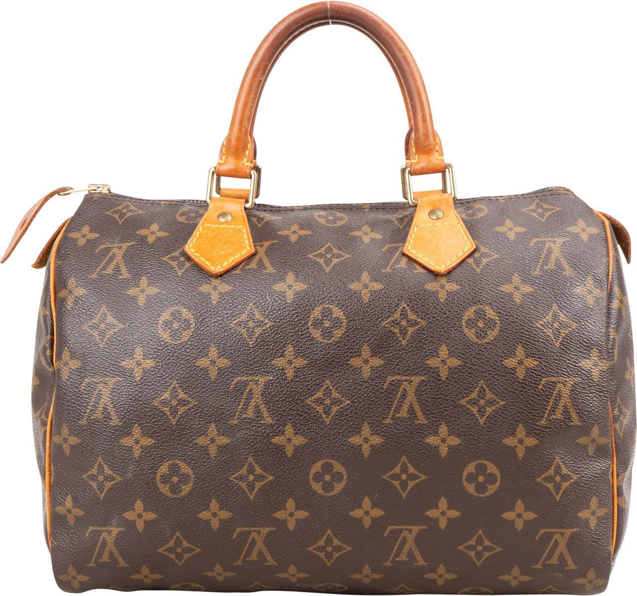 Louis Vuitton Louis Vuitton Monogram Canvas Speedy 30 Handbag Bruin