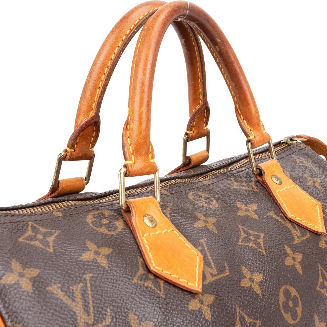 Louis Vuitton Louis Vuitton Monogram Canvas Speedy 30 Handbag Bruin