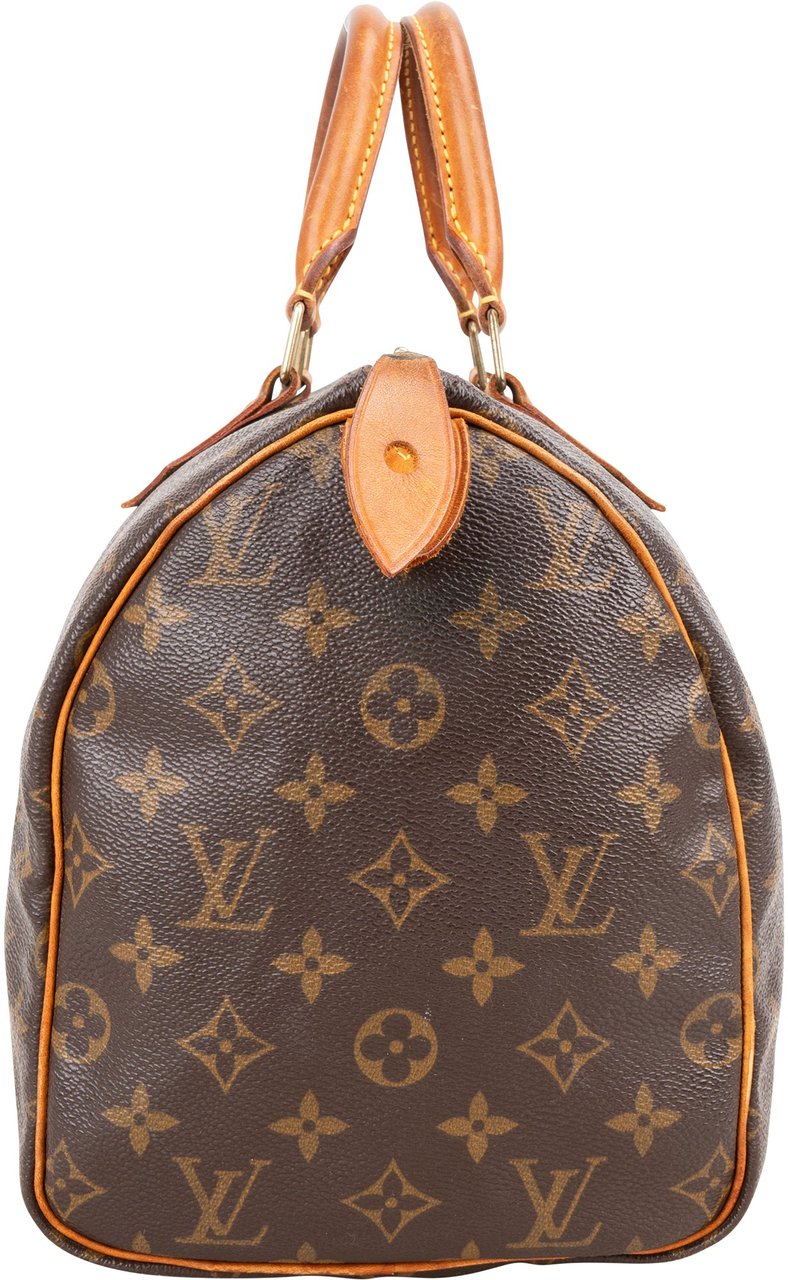 Louis Vuitton Louis Vuitton Monogram Canvas Speedy 30 Handbag Bruin