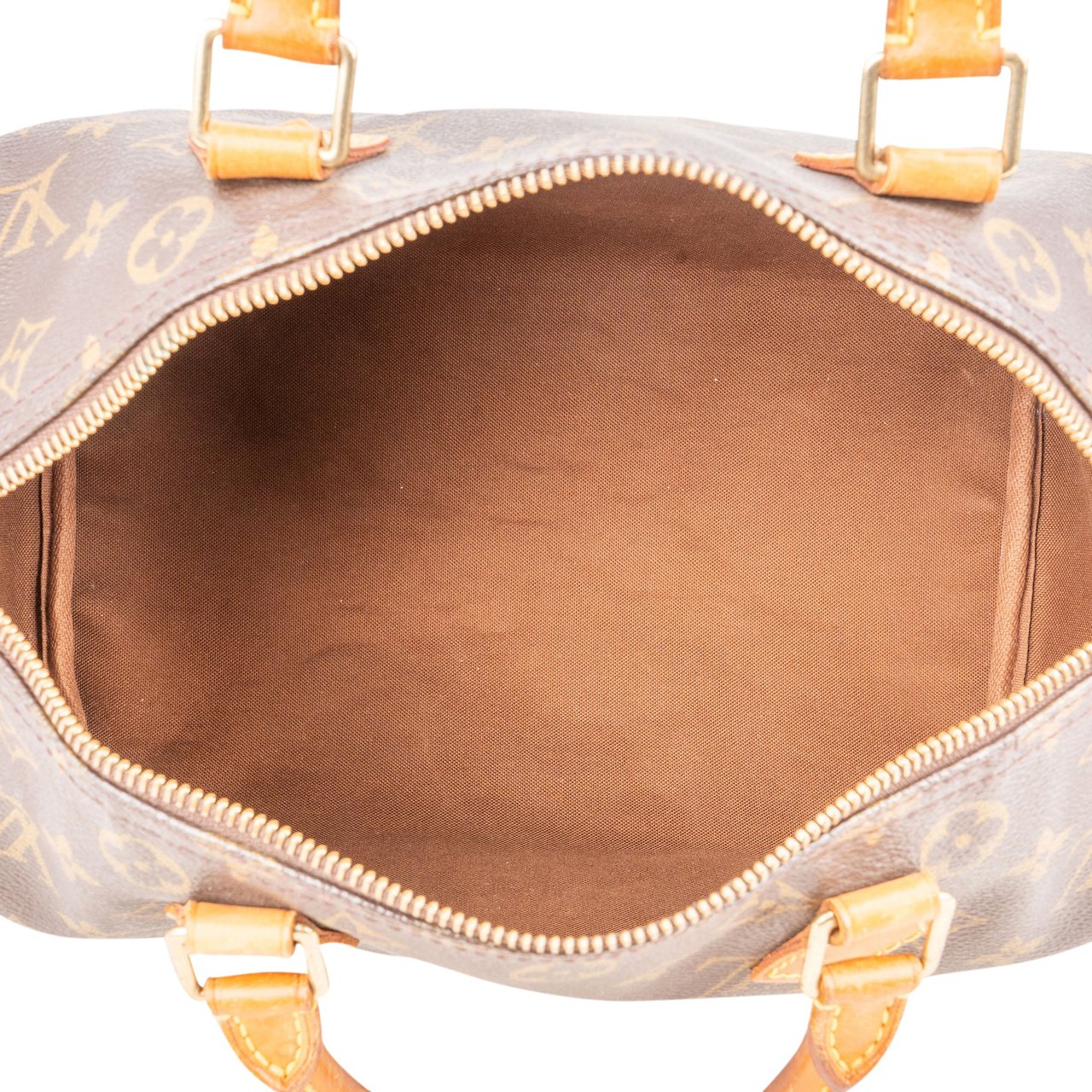 Louis Vuitton Louis Vuitton Monogram Canvas Speedy 30 Handbag Bruin