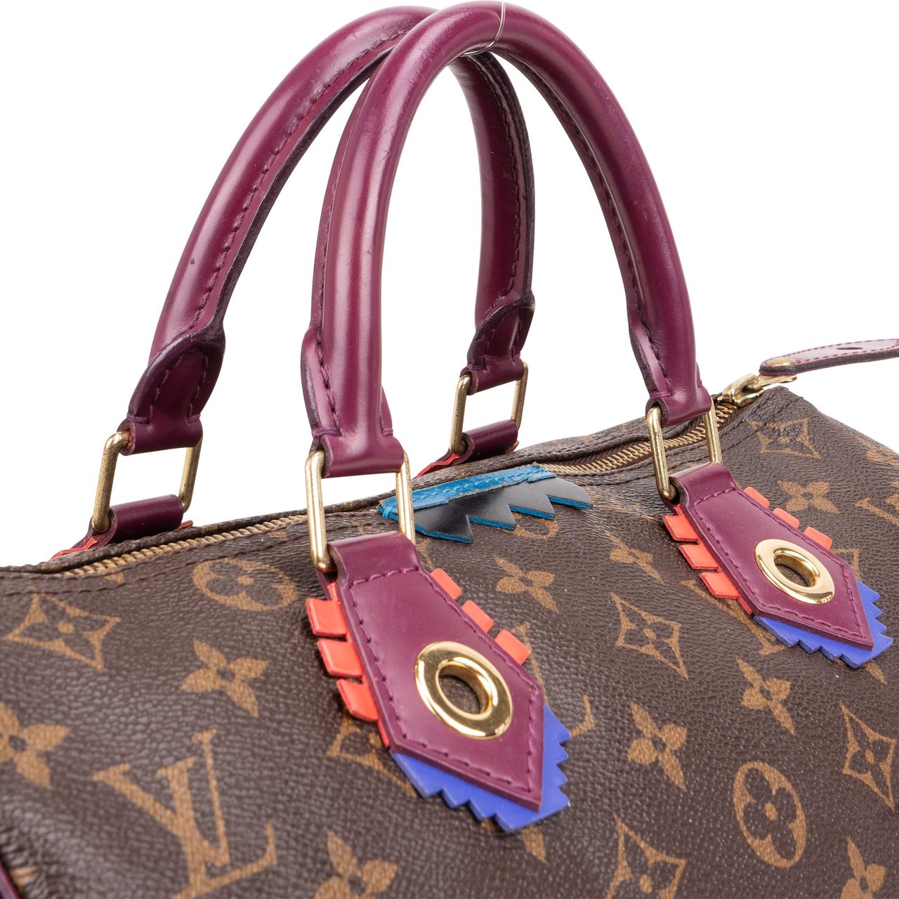Louis Vuitton Louis Vuitton Monogram Canvas Speedy 30 Totem Handbag Bruin
