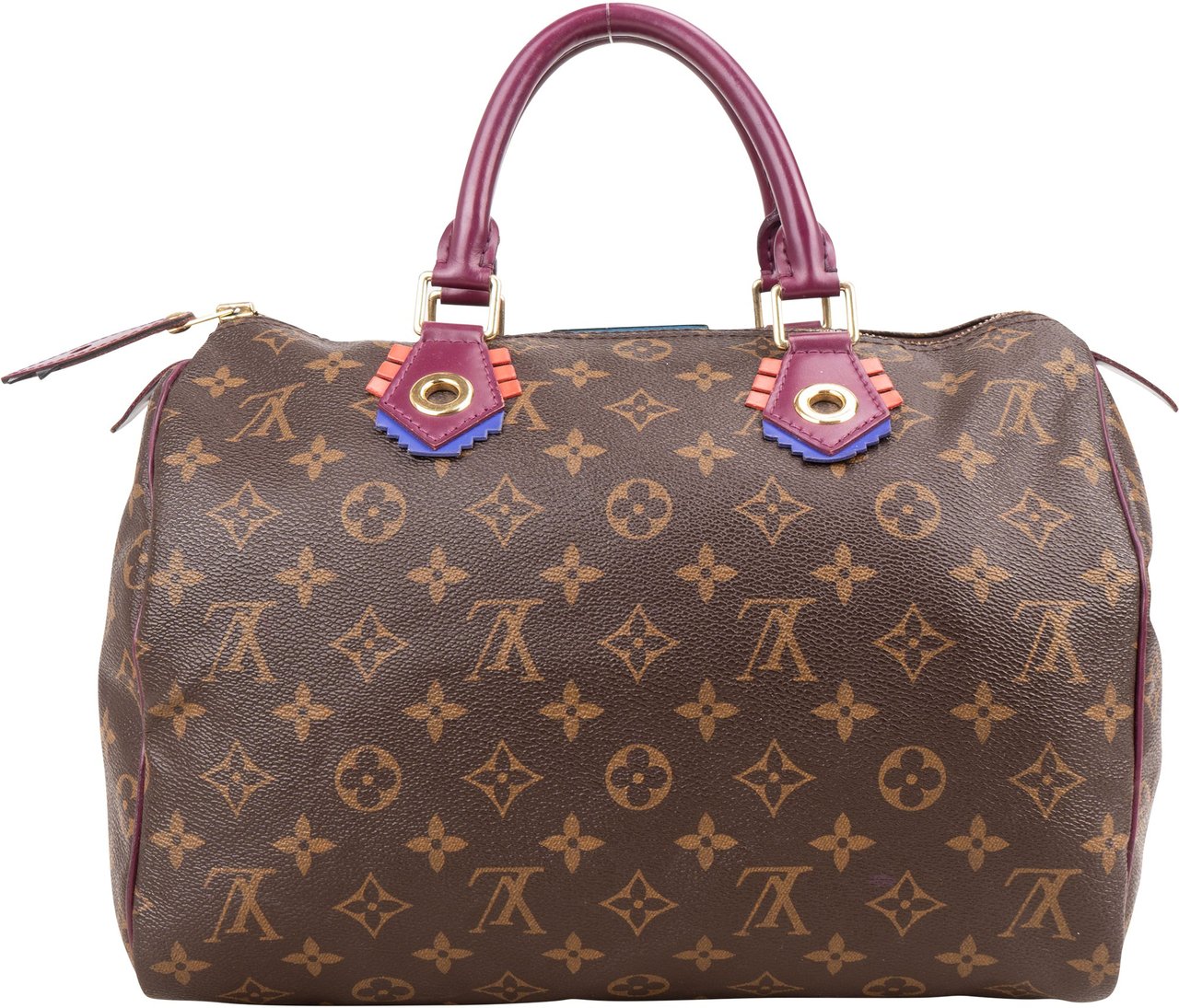 Louis Vuitton Louis Vuitton Monogram Canvas Speedy 30 Totem Handbag Bruin
