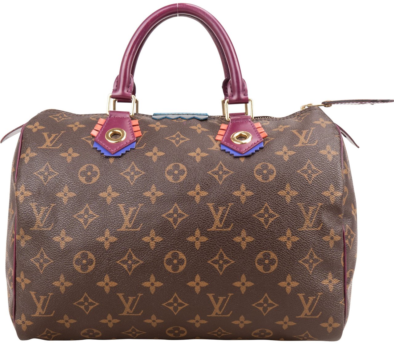 Louis Vuitton Louis Vuitton Monogram Canvas Speedy 30 Totem Handbag Bruin