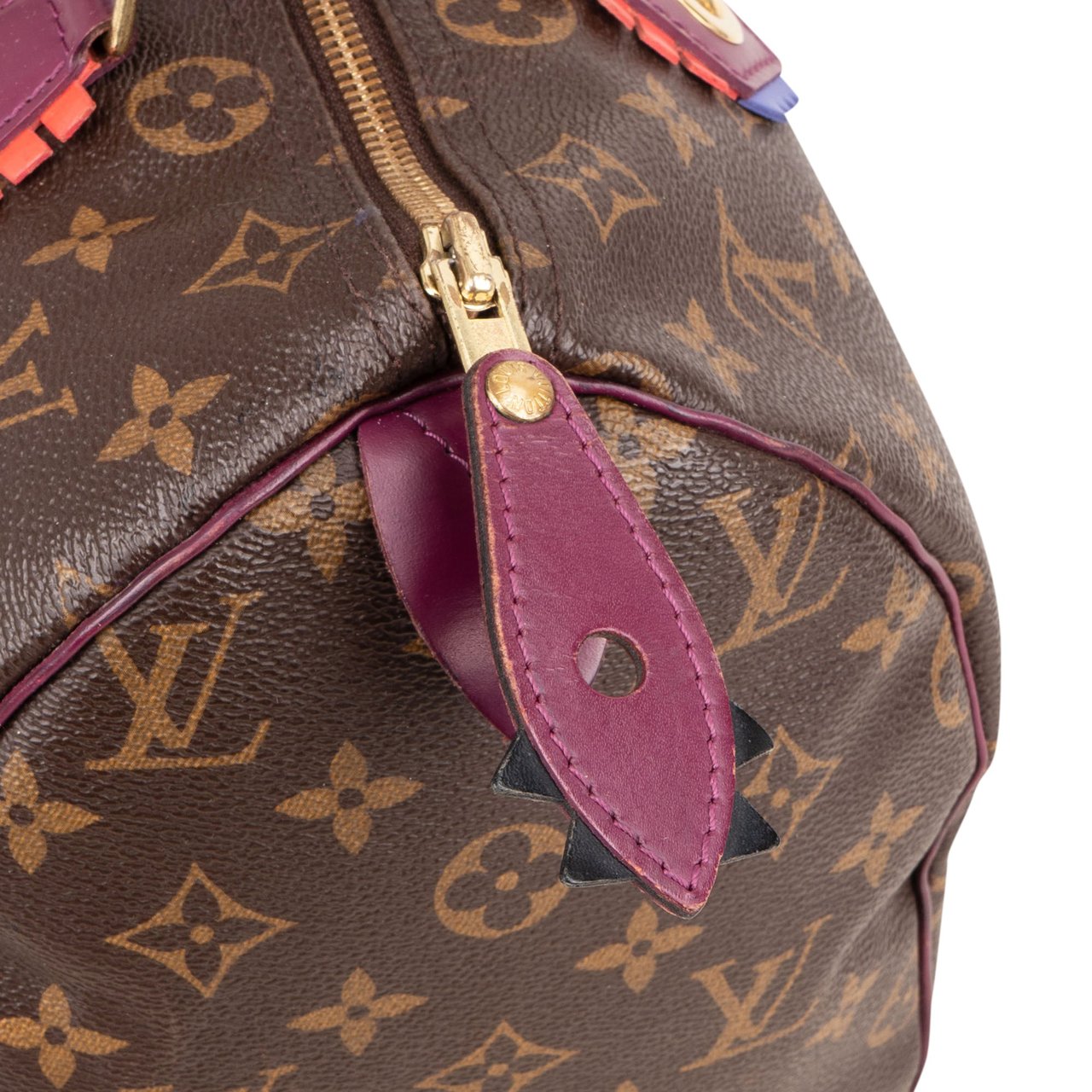 Louis Vuitton Louis Vuitton Monogram Canvas Speedy 30 Totem Handbag Bruin