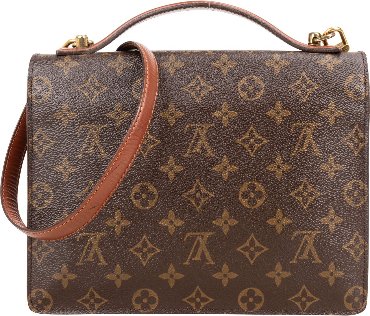 Louis Vuitton Louis Vuitton Monogram Canvas Monceau Handbag Bruin