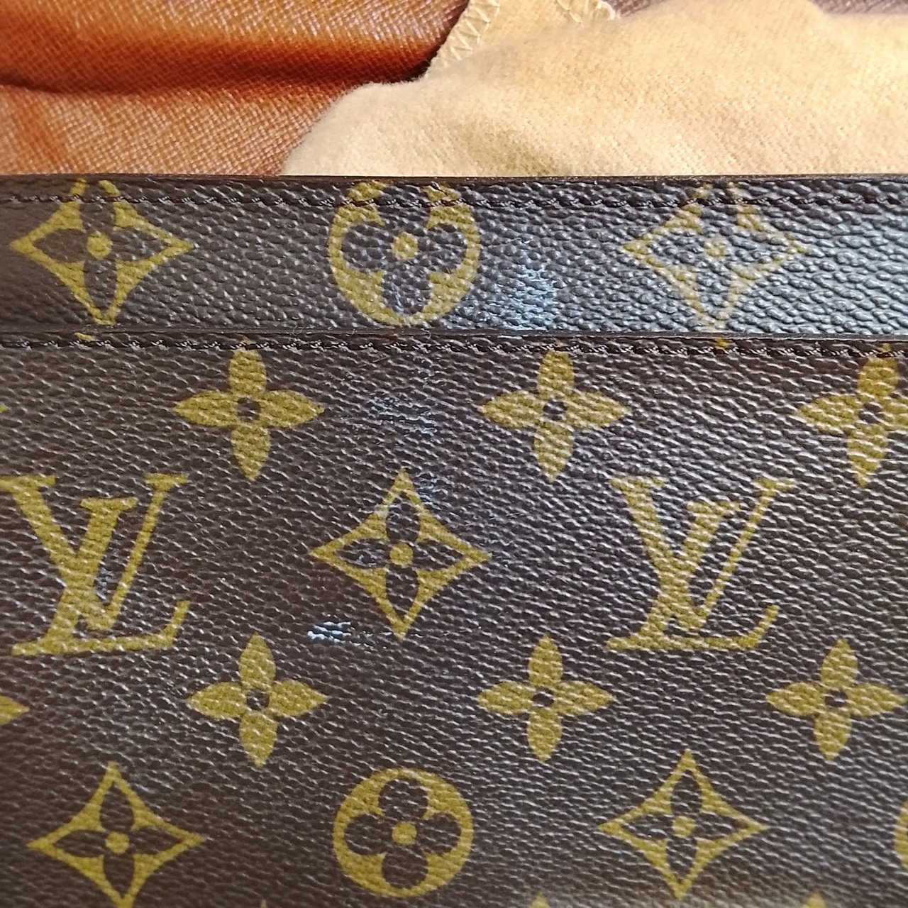 Louis Vuitton Louis Vuitton Monogram Canvas Monceau Handbag Bruin