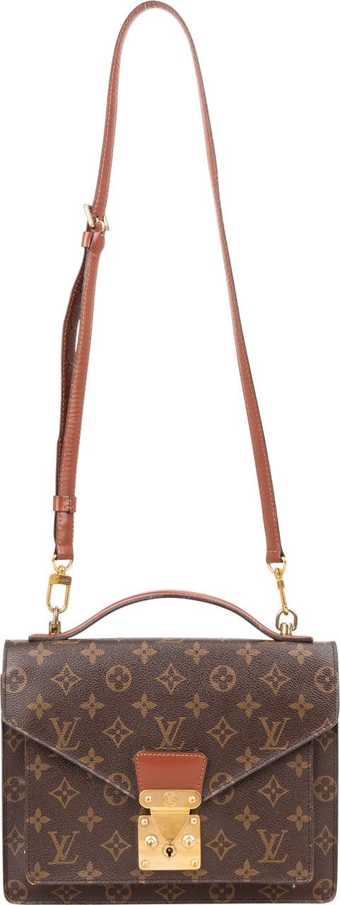 Louis Vuitton Louis Vuitton Monogram Canvas Monceau Handbag Bruin