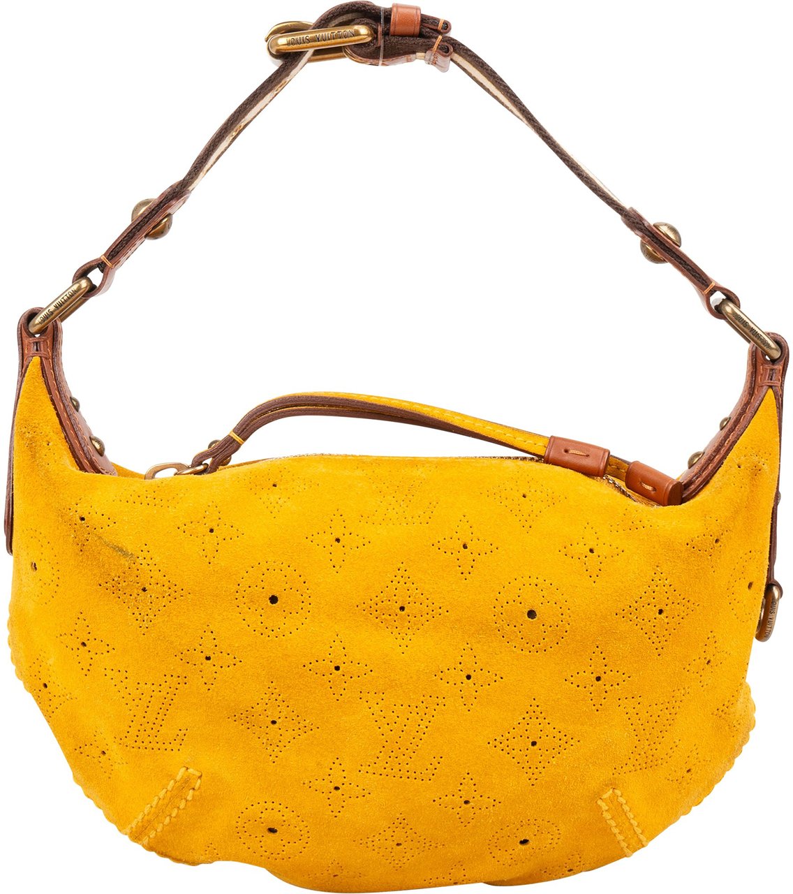 Louis Vuitton Louis Vuitton Canvas Suede Monogram Onatah PM Shoulder Bag Geel