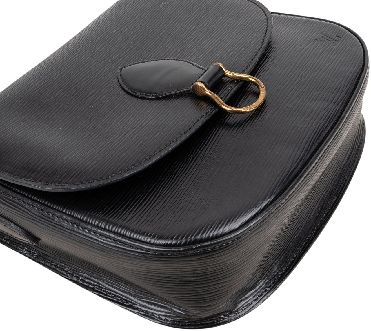 Louis Vuitton Louis Vuitton Noir Epi Leather Saint Cloud GM Shoulder Bag Zwart