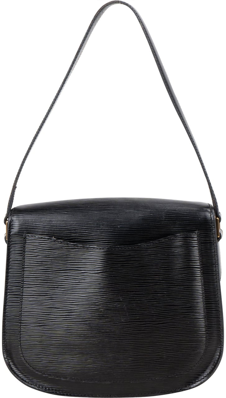Louis Vuitton Louis Vuitton Noir Epi Leather Saint Cloud GM Shoulder Bag Zwart