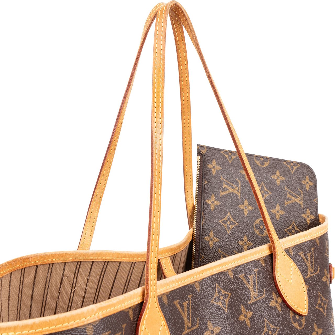 Louis Vuitton Louis Vuitton Monogram Canvas Neverfull MM Shopper Shoulder Bag Bruin