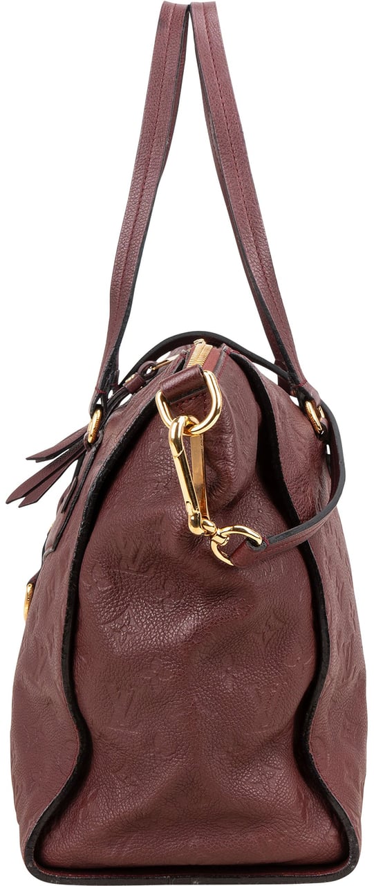 Louis Vuitton Louis Vuitton Monogram Empreinte Leather Lumineuse PM Shoulder Bag Maroon