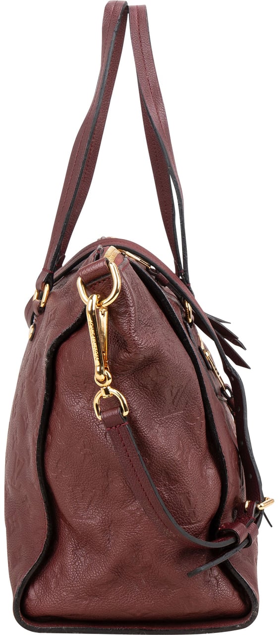 Louis Vuitton Louis Vuitton Monogram Empreinte Leather Lumineuse PM Shoulder Bag Maroon