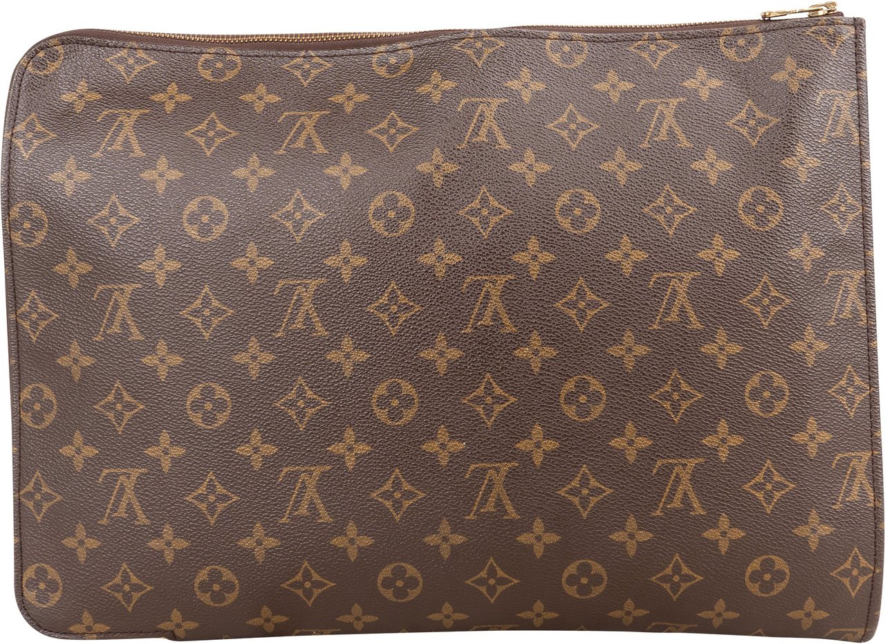 Louis Vuitton Louis Vuitton Monogram Canvas Poche Documents Clutch Bruin