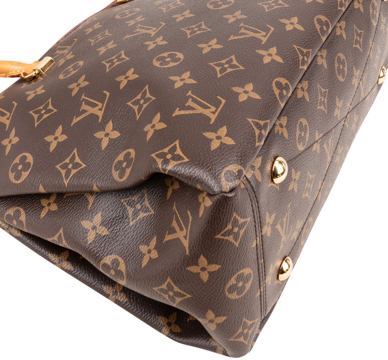 Louis Vuitton Louis Vuitton Monogram Canvas Pallas MM Handbag Bruin