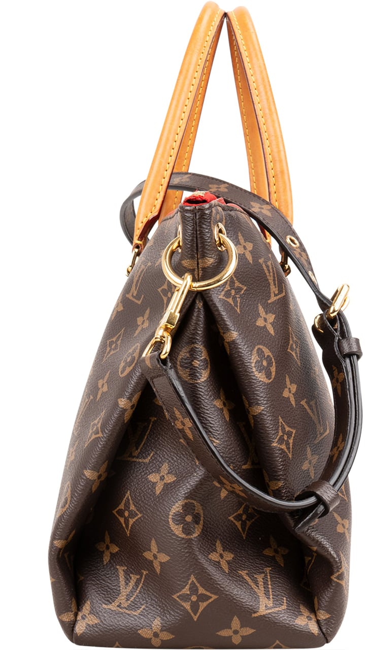 Louis Vuitton Louis Vuitton Monogram Canvas Pallas MM Handbag Bruin