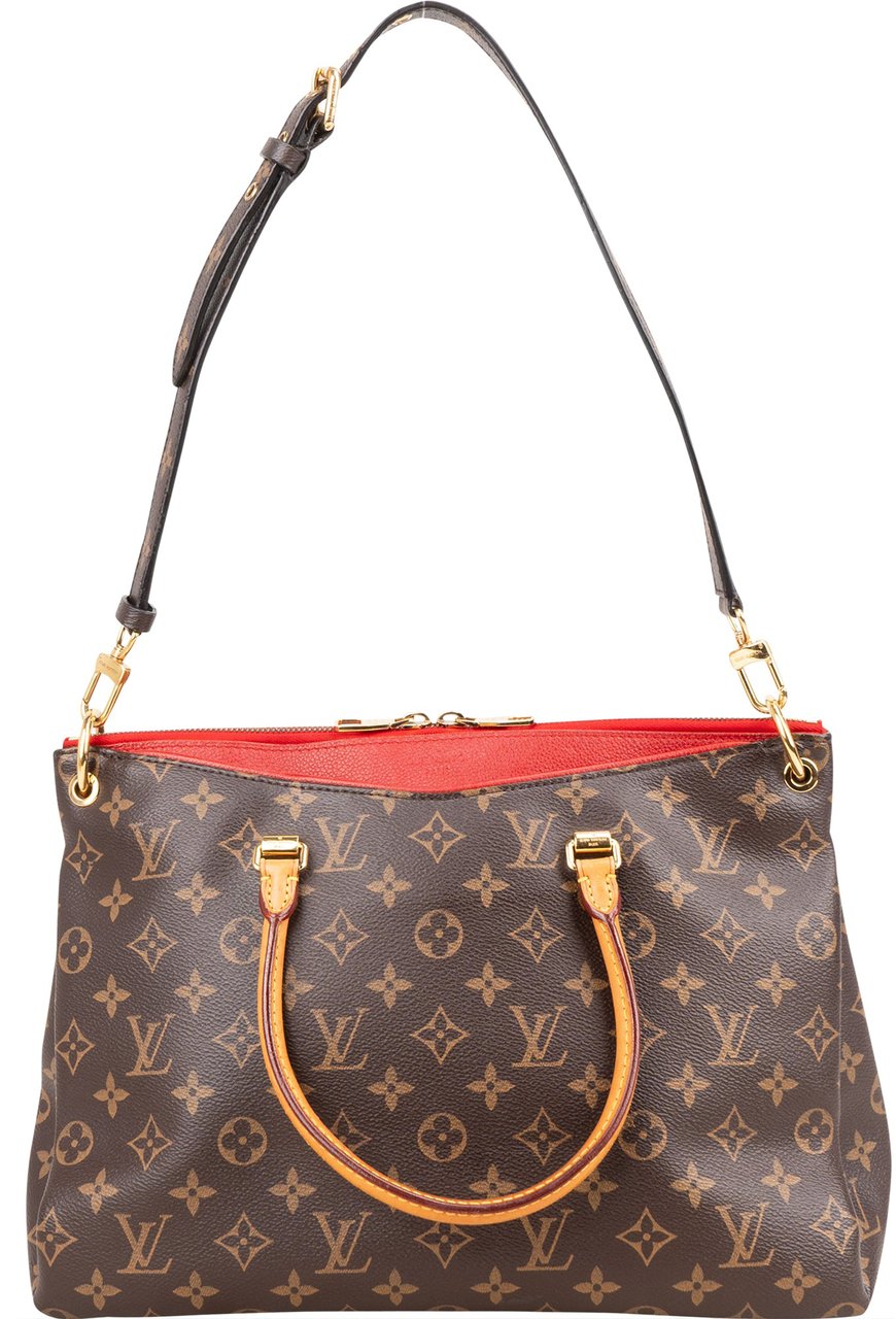 Louis Vuitton Louis Vuitton Monogram Canvas Pallas MM Handbag Bruin