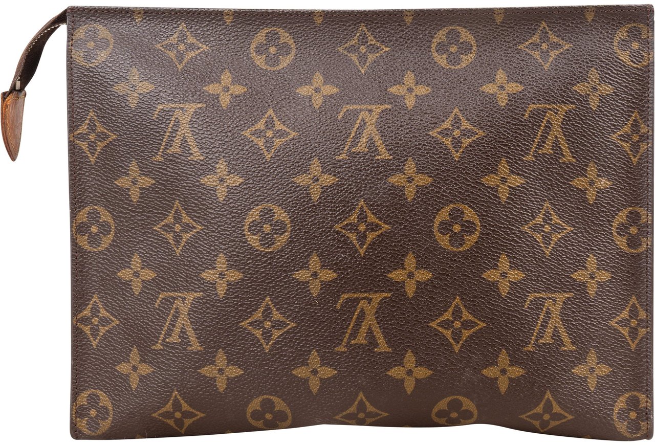 Louis Vuitton Louis Vuitton Monogram Canvas Poche Toilette 25 Clutch Bruin