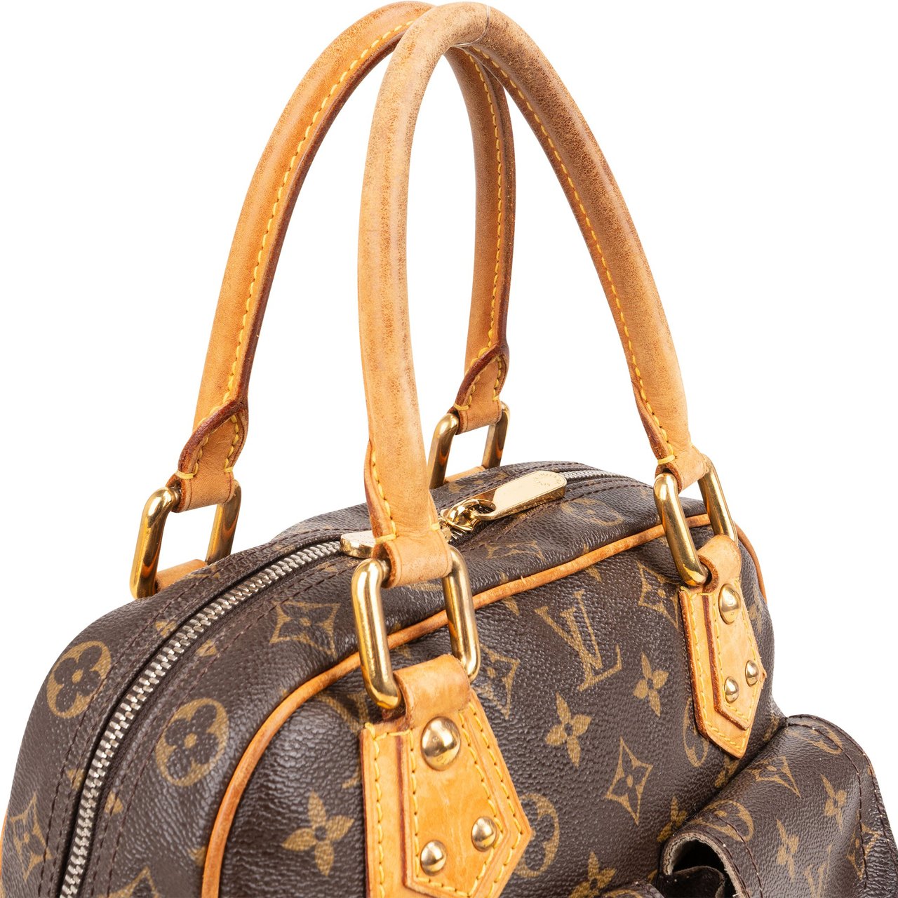 Louis Vuitton Louis Vuitton Monogram Canvas Manhattan PM Handbag Bruin