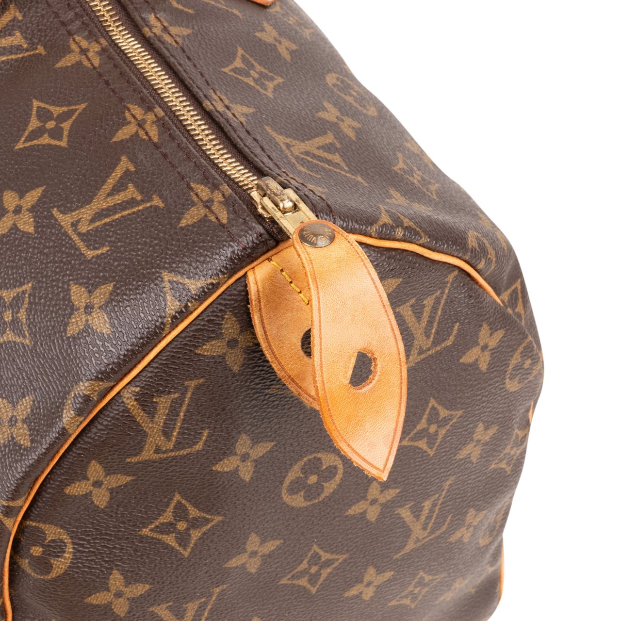 Louis Vuitton Monogram Canvas Speedy 40 Handbag Bruin