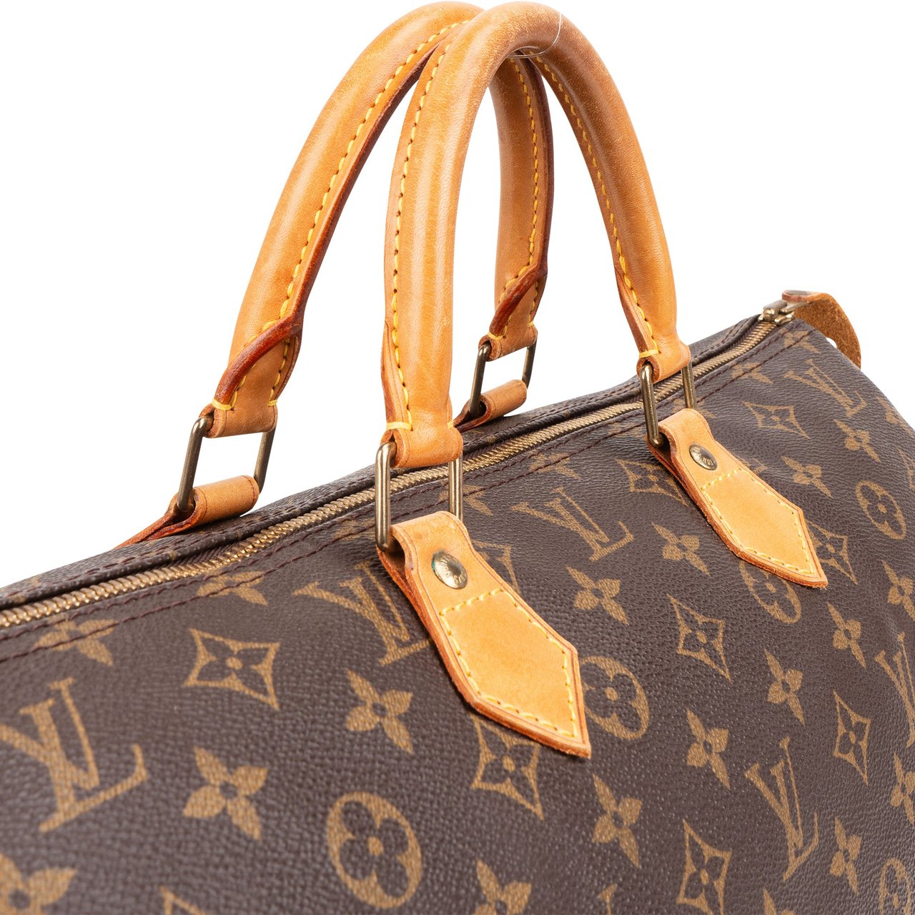Louis Vuitton Monogram Canvas Speedy 40 Handbag Bruin